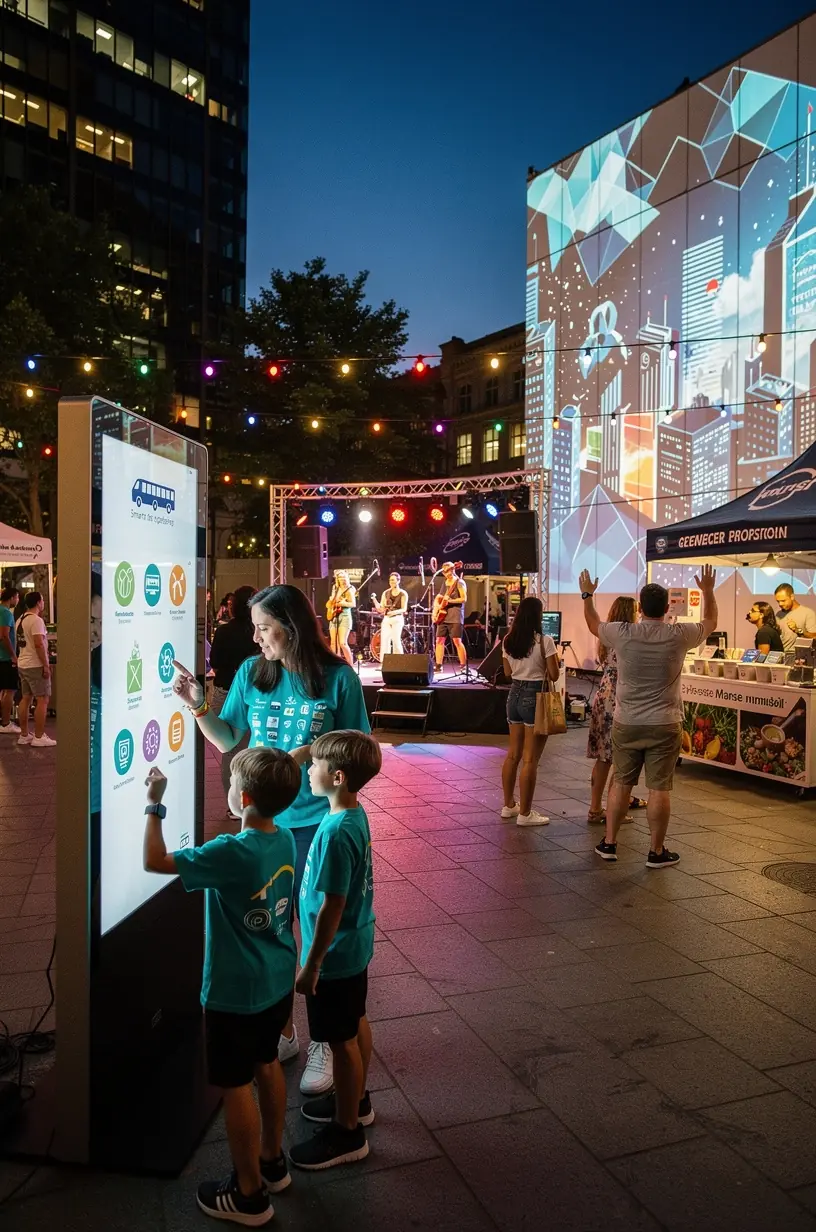 Imagine cu un grup de specialiști în tehnologie urbană discutând planuri pentru implementarea sistemelor smart în zonele rezidențiale.